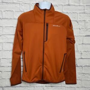 Eddie Bauer Jacket Mens Size Small First Ascent Full Zip Burnt Orange color